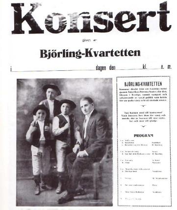 Poster of the Björling Kvartetten